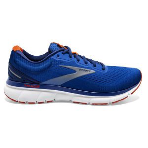 Brooks Trace Mens Road Running Shoes Blue/Navy/Orange | USA-BXA390714